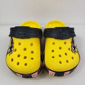 Crocs toddler Boys mules Shoes Sz C 4 5 Yellow